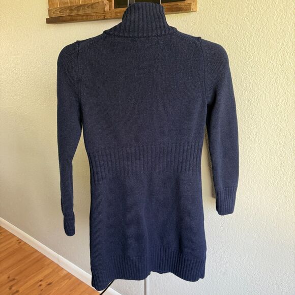 Banana Republic 100% Merino Wool Longline Button Front Cardigan Sweater Heavy M - Picture 2 of 6